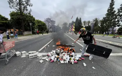 California man accused of hurling concrete blocks at ICE agents during L.A.-area protests arrested